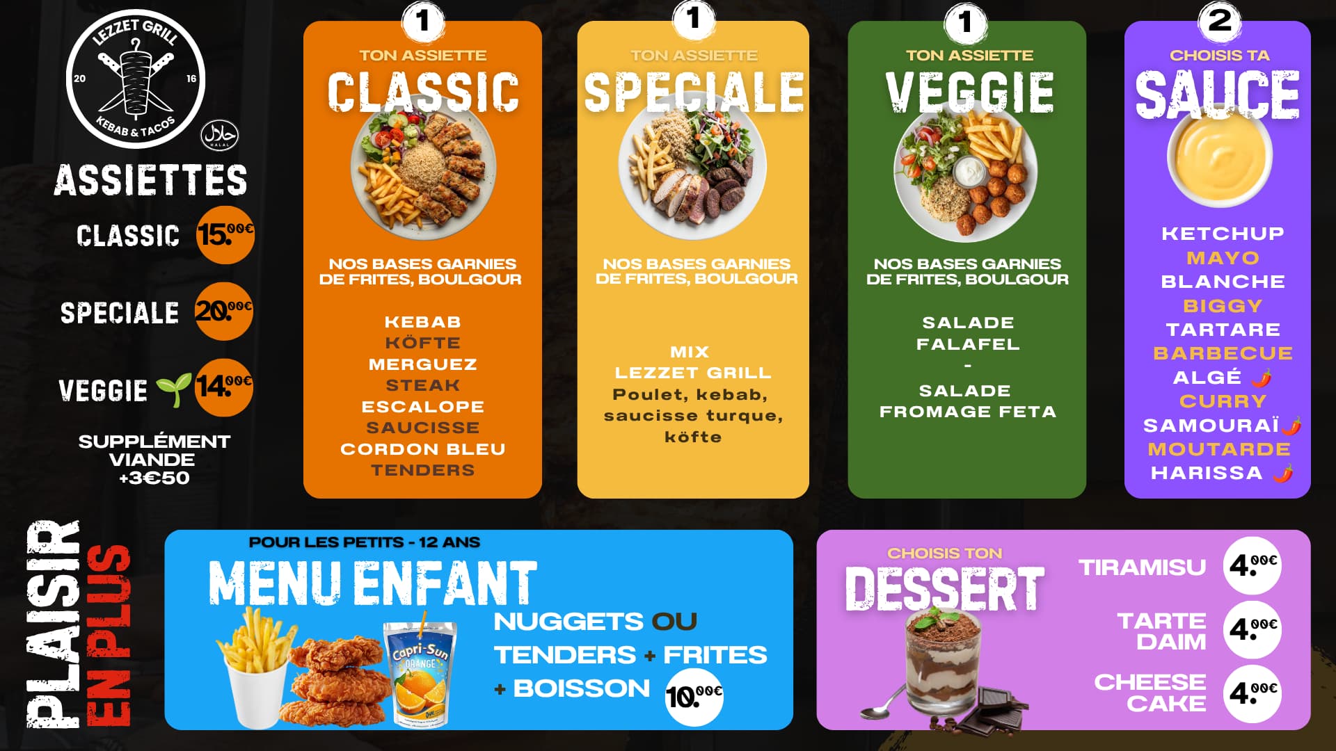 Menu Assiettes