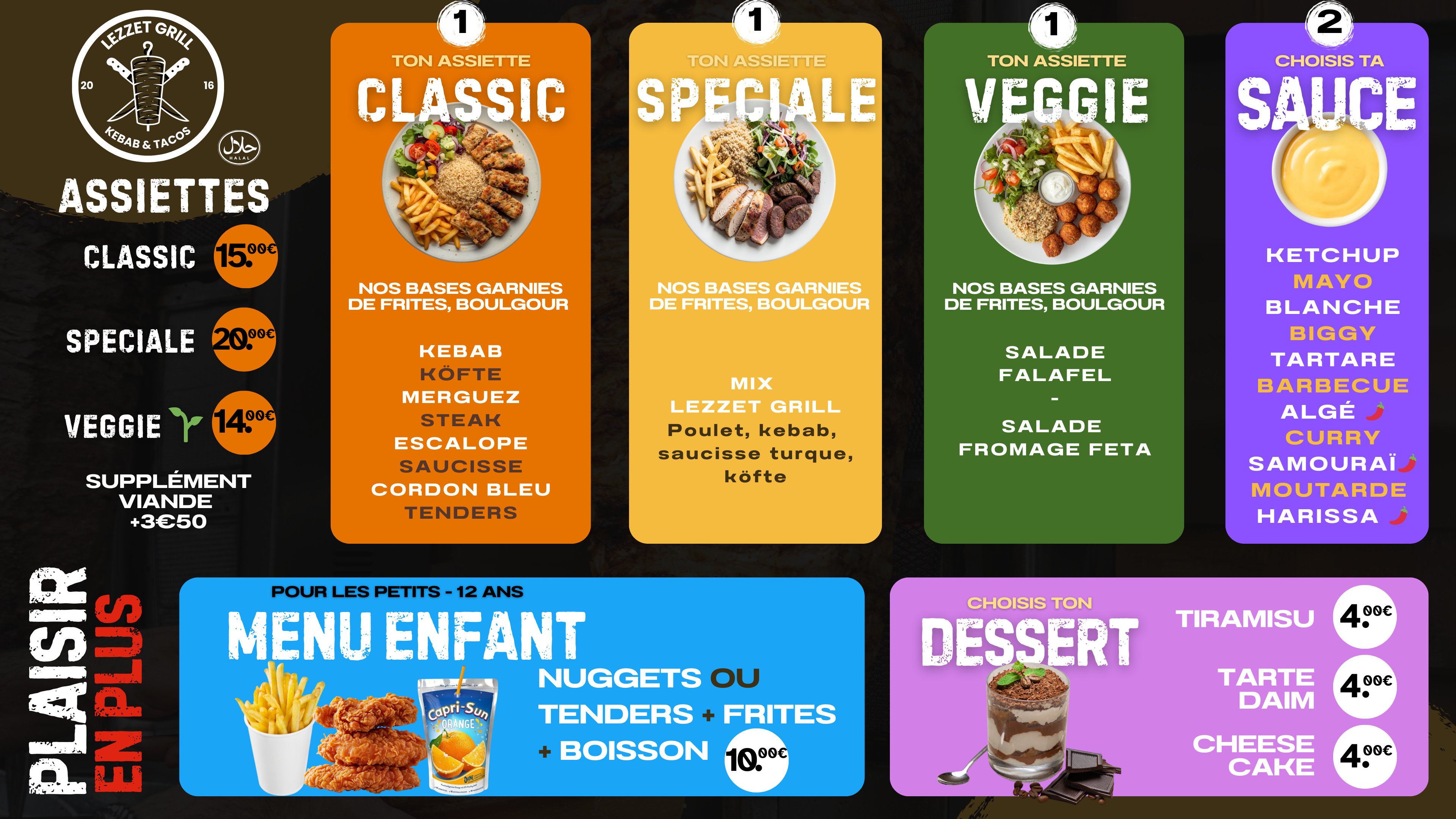 Menu Assiettes